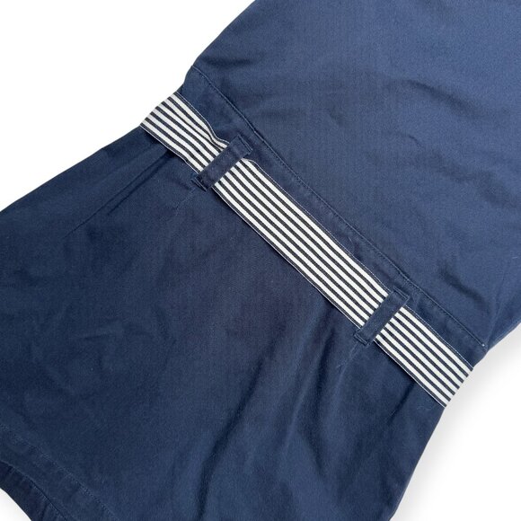 French Toast Navy Pleated Jumper with Ribbon Bow Size 6 - Picture 6 of 9